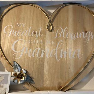 Cute Wood Heart Wall Hanging